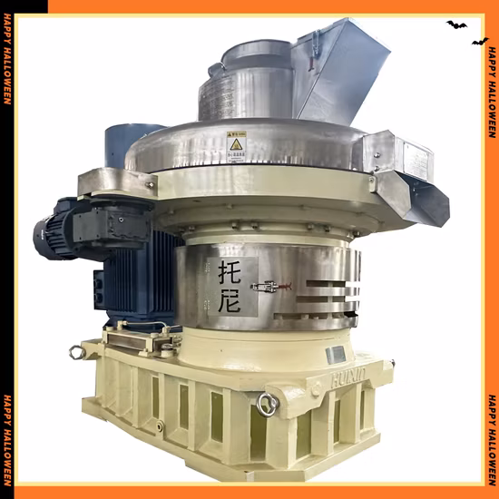  토니 2.5-3톤/시간  160kW 고효율 목재 펠렛 밀